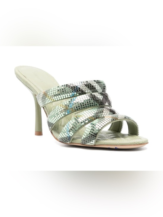 Burberry Shoes - Burberry Check Mesh Mews Strap Sandals